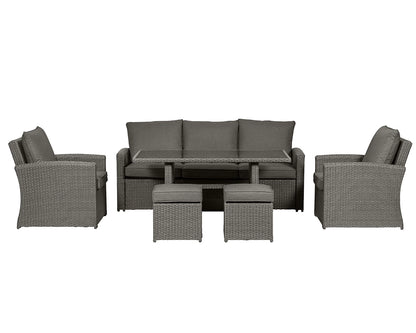 Paris 7 Seater 6pc Deluxe Sofa Dining Set