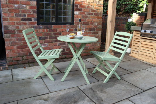 Porto Green Folding Bistro Set