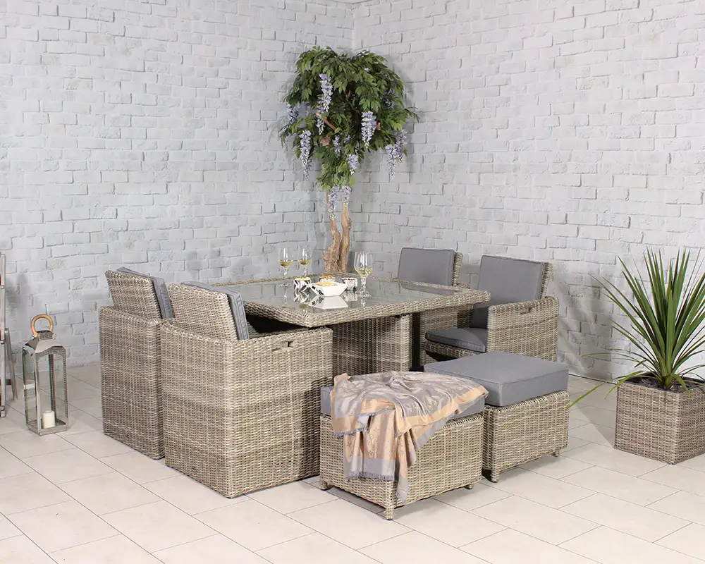 Wentworth 8 Seater Square Cube Set