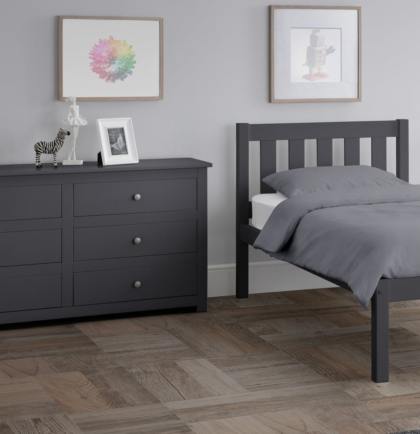 Windemere Wide Chest of Drawers Anthracite