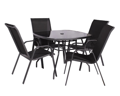 Rio 4 Seater Stacking Dining Set