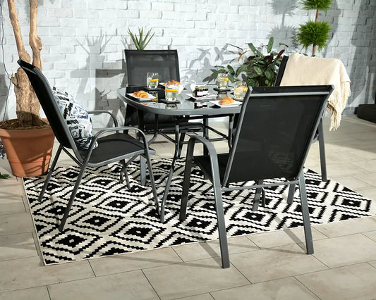 Rio 4 Seater Stacking Dining Set