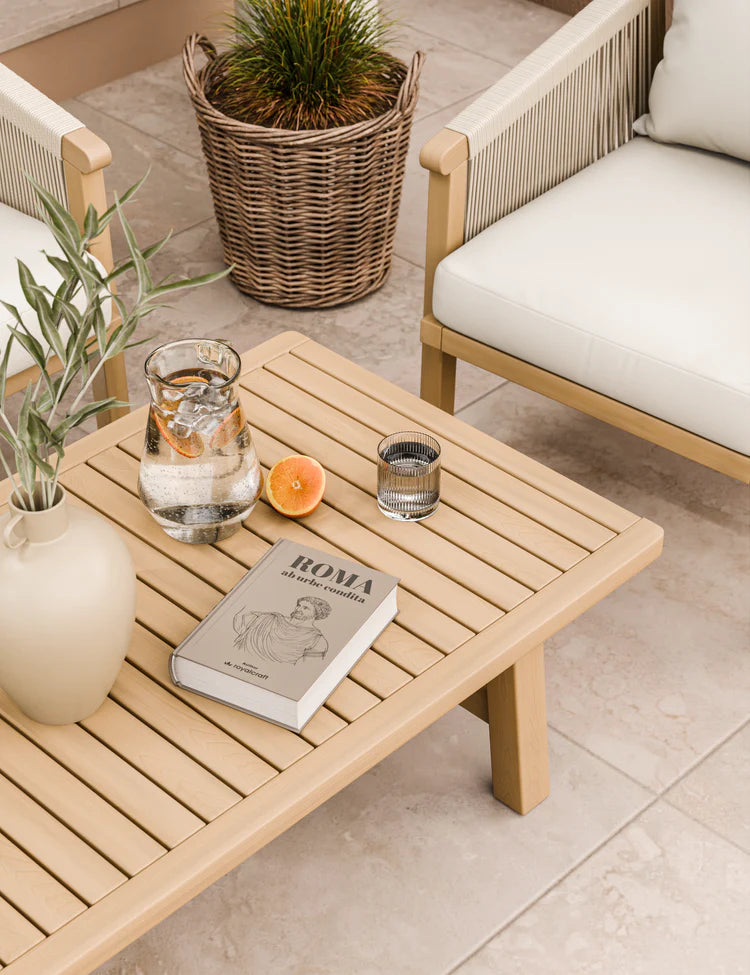 Roma 4 Seater Double Lounge Set with Rectangular Coffee Table