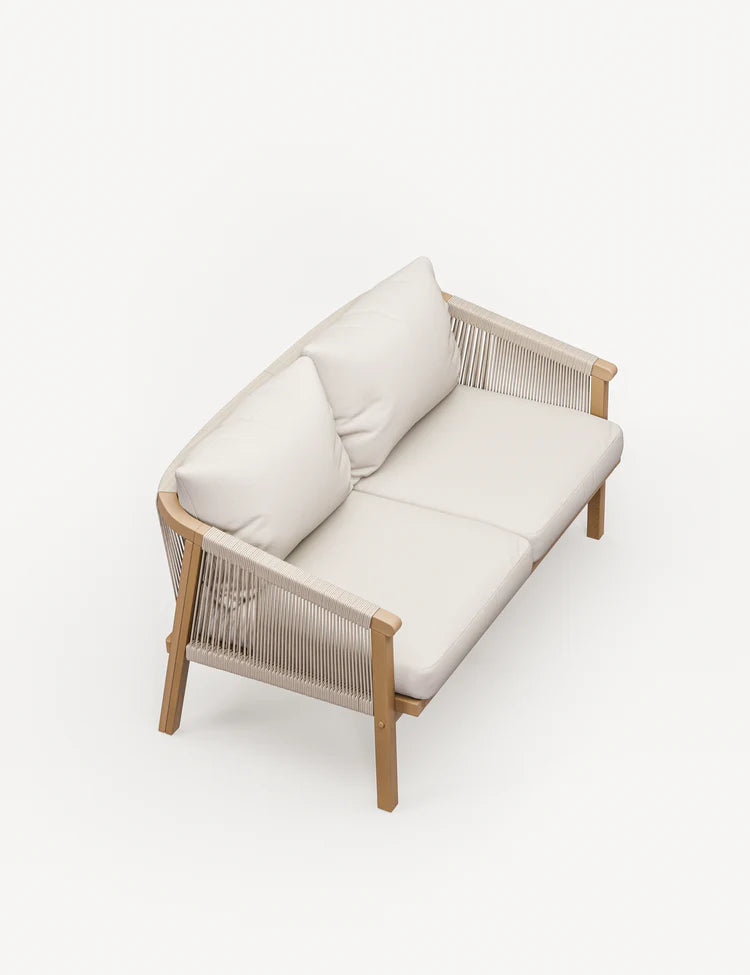 Roma 4 Seater Double Lounge Set with Rectangular Coffee Table