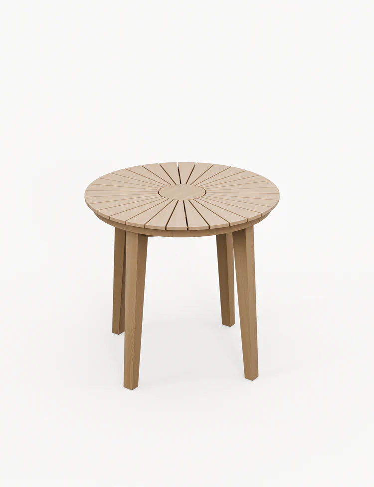 Roma Sunray Bistro Table with Roma Rope Stacking Chairs
