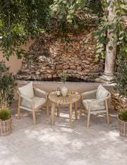 Roma Round Sunray Bistro Table with 2 Roma Dining Chairs