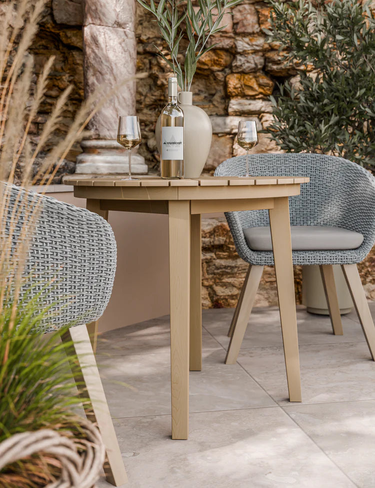 Roma 2 Seater Sunray Bistro Table with Sol Dining Chairs