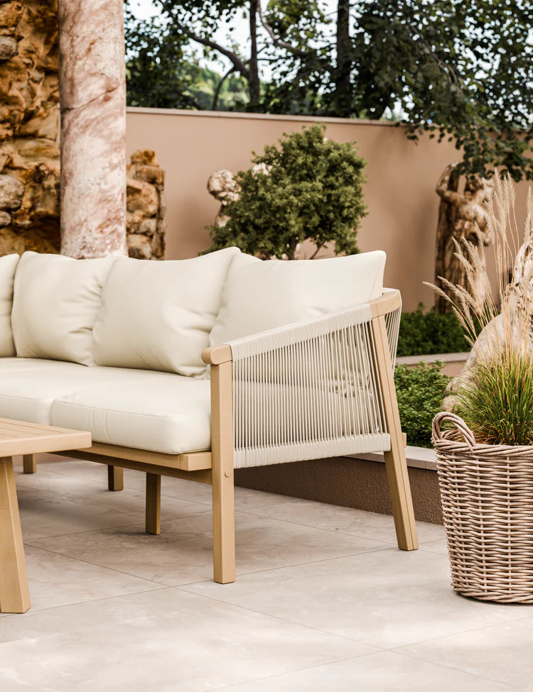 Roma 5 Seater Corner Lounge Set with 90cm Square Coffee Table