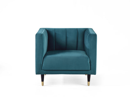 Beziers Chair Teal Velvet