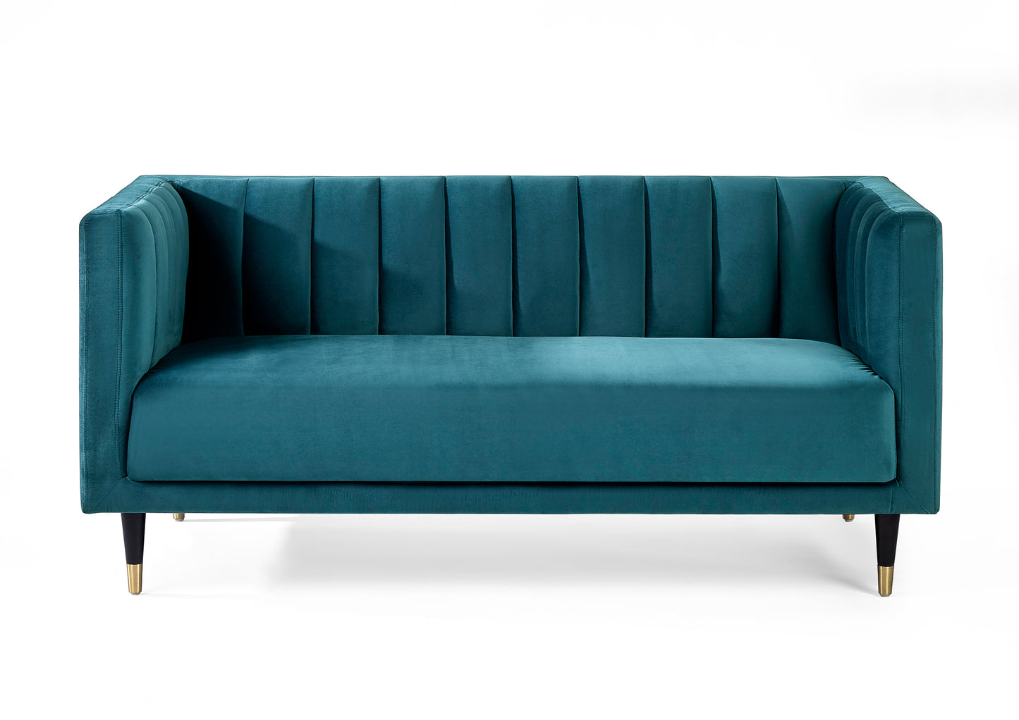 Beziers 2 Seater Sofa Teal Velvet