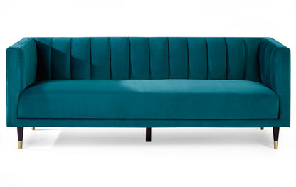 Beziers 3 Seater Sofa Teal Velvet