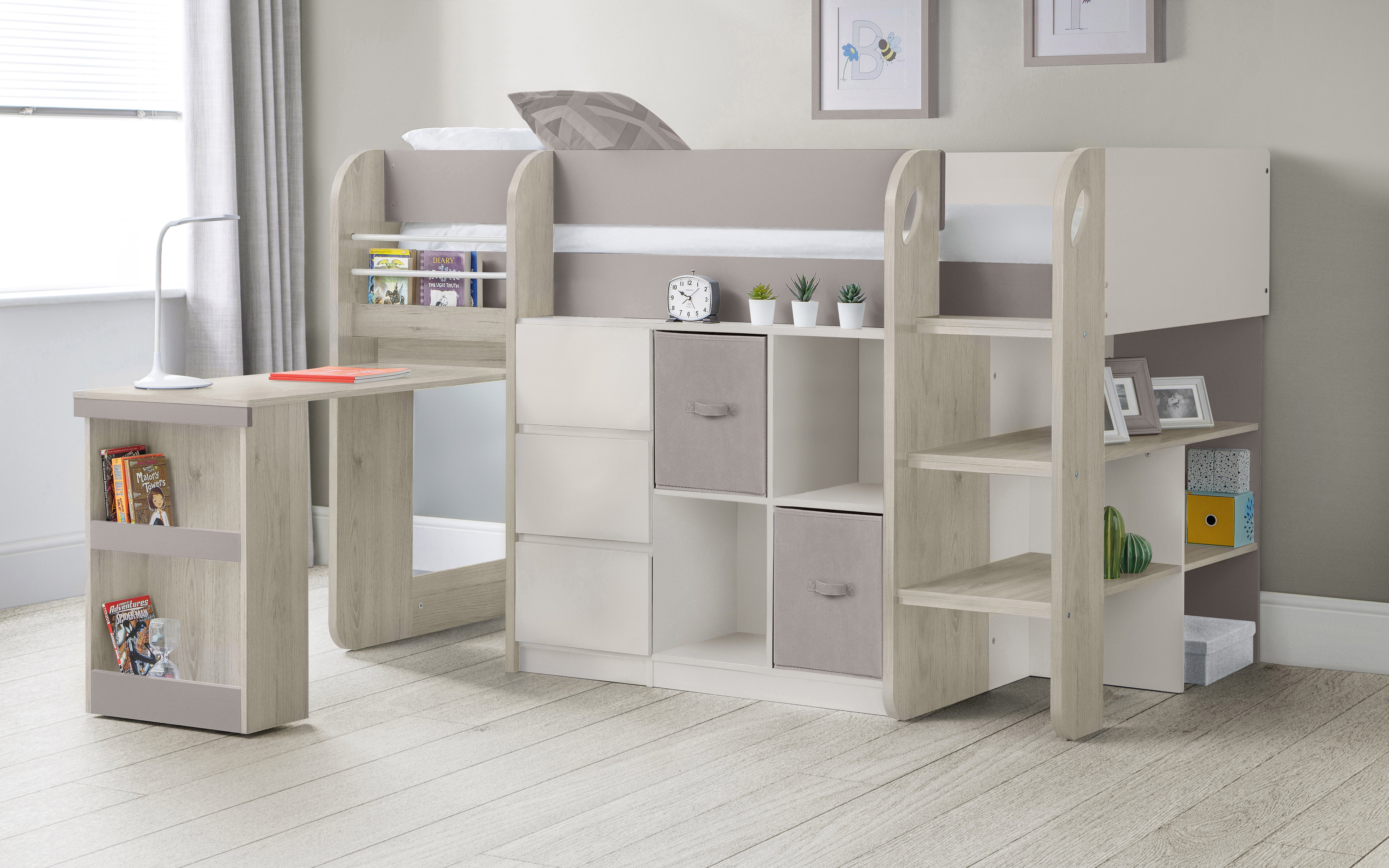 Rene Midleeper with Desk & Storage