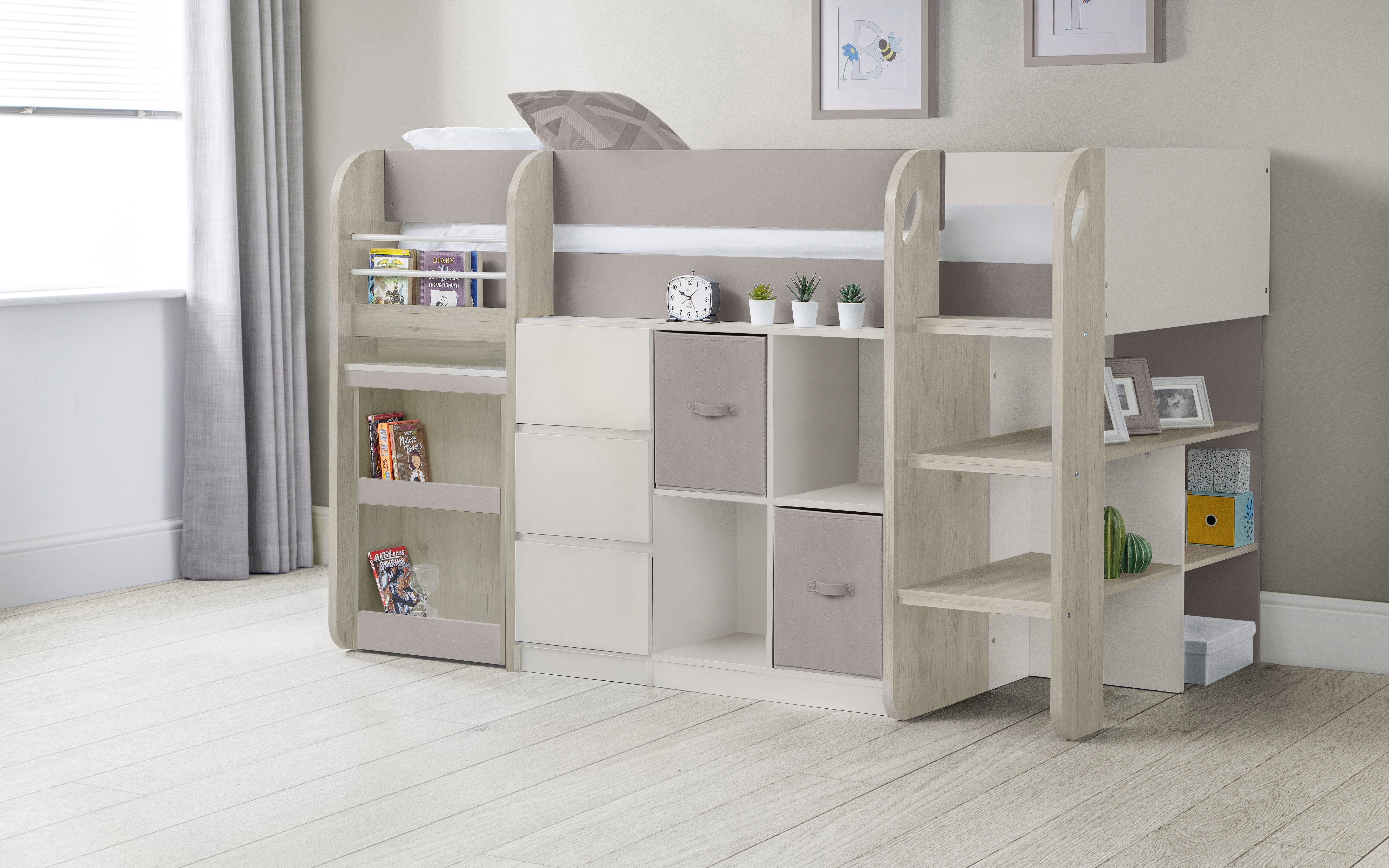 Saturn Midleeper with Desk & Storage