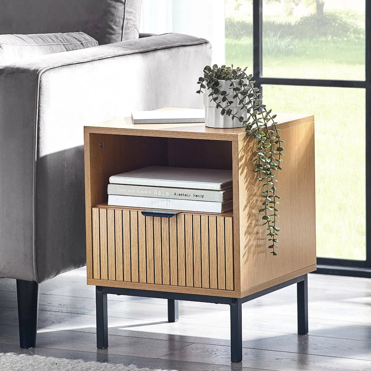 Sia 1 Drawer Side Table