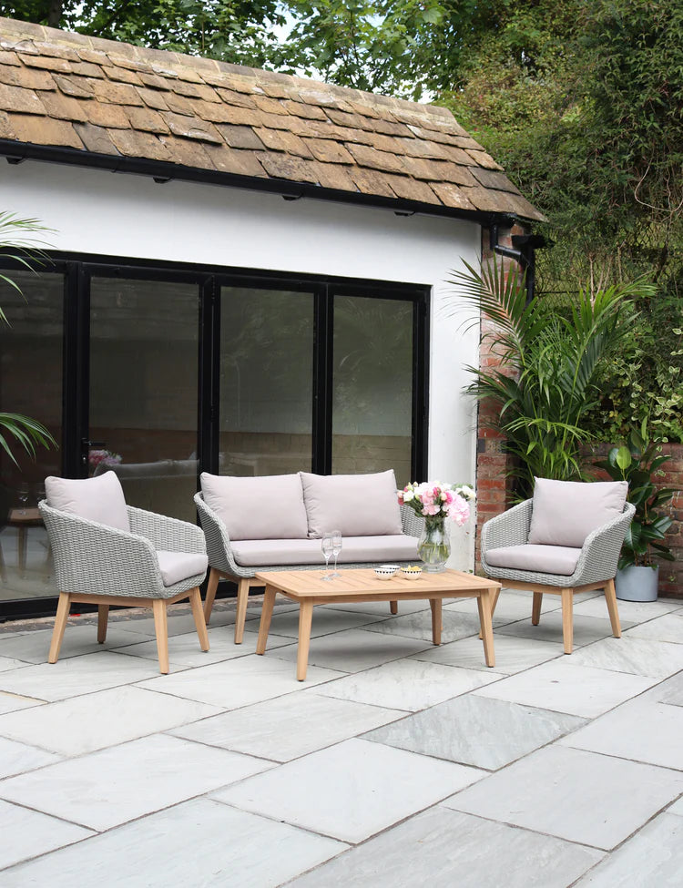 Sol 4 Seater Lounge Set with Rectangular Coffee Table