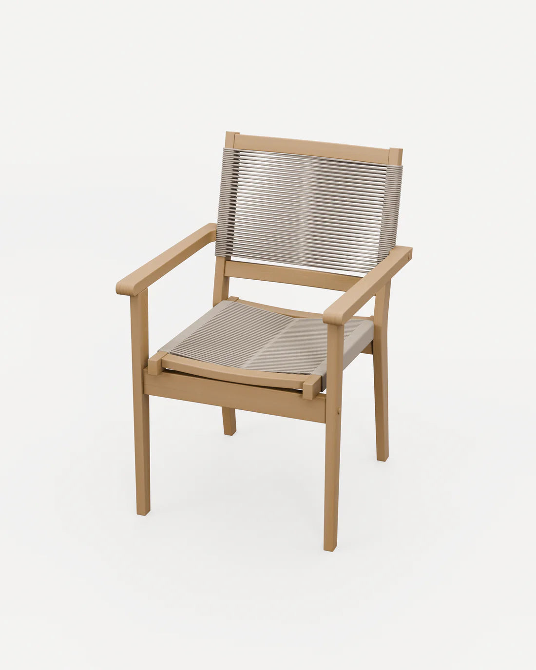 Luna 6 Seater Concrete Dining Set with Roma Stacking Chairs