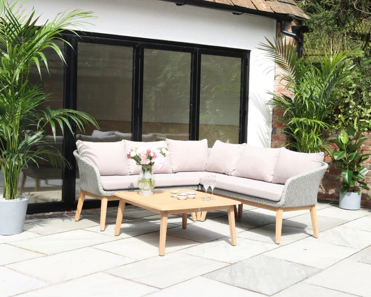 Sol 5 Seater Corner Lounge Set with Square Coffee Table