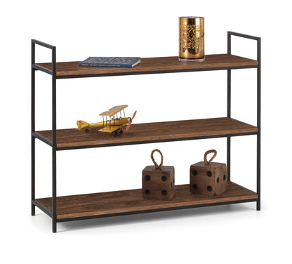 Astor Low Bookcase Walnut Finish