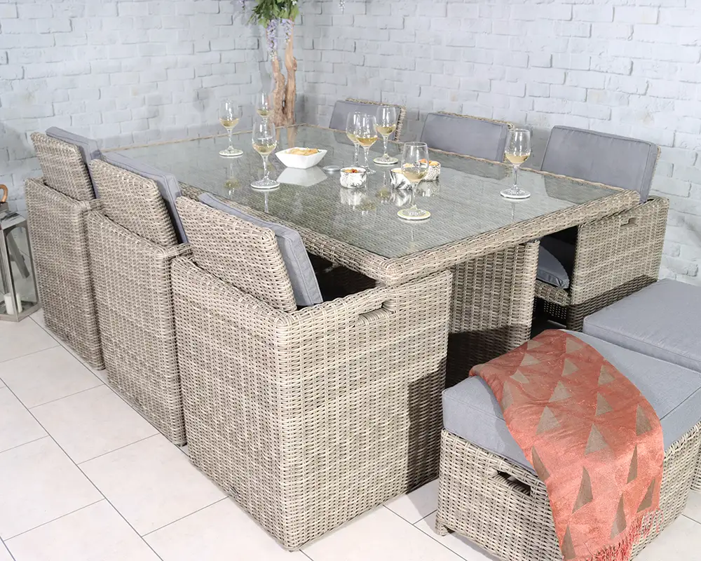 Wentworth 10 Seater Rectangular Cube Set