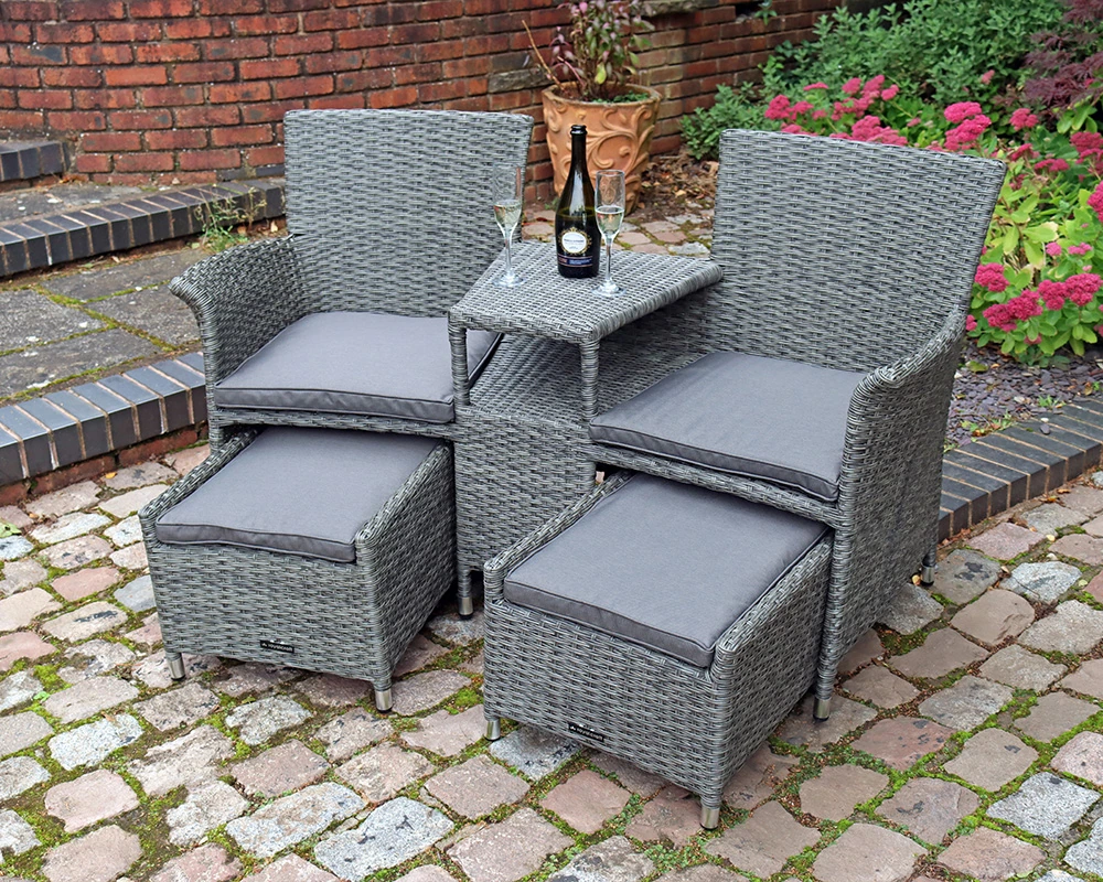 Paris Fixed Companion Set & footstools