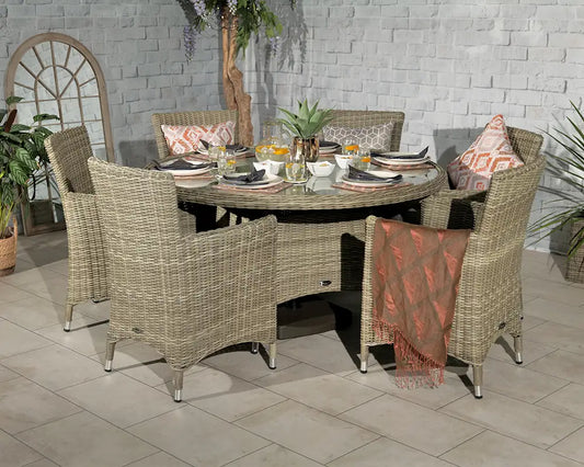 Wentworth 6 Seater Round Dining Set