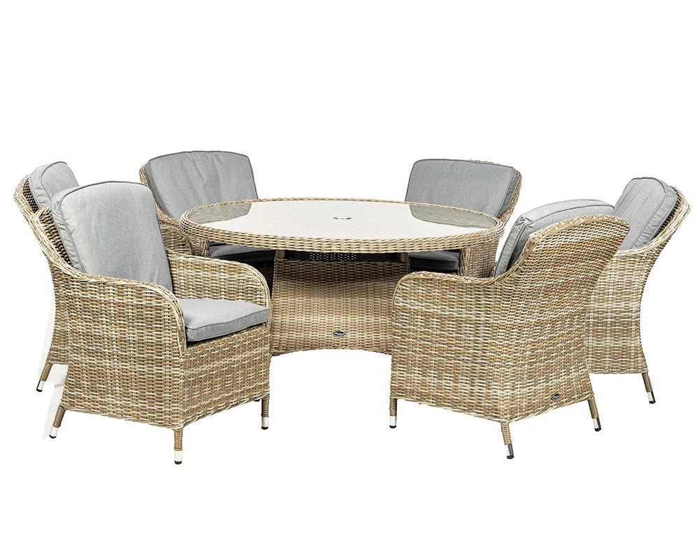 Wentworth 6 Seater Round Imperial Dining Set