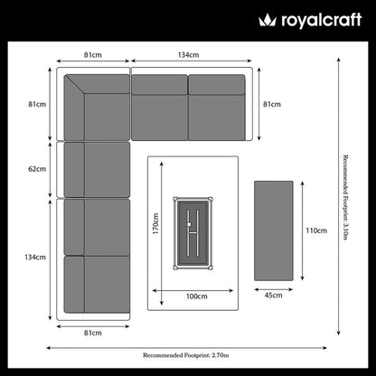 Wentworth Deluxe Rectangular Corner Dining & Lounge Set