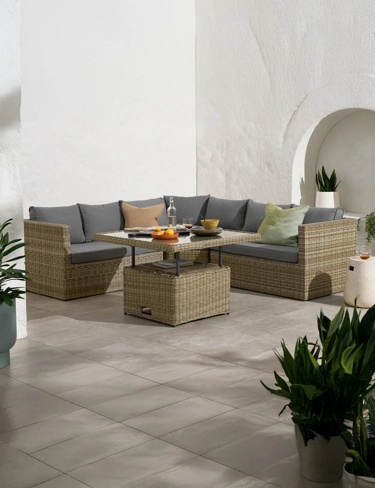 Wentworth 6 Seater Adjustable Corner Lounging Set