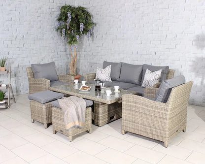 Wentworth 7 Seater Sofa Dining Set