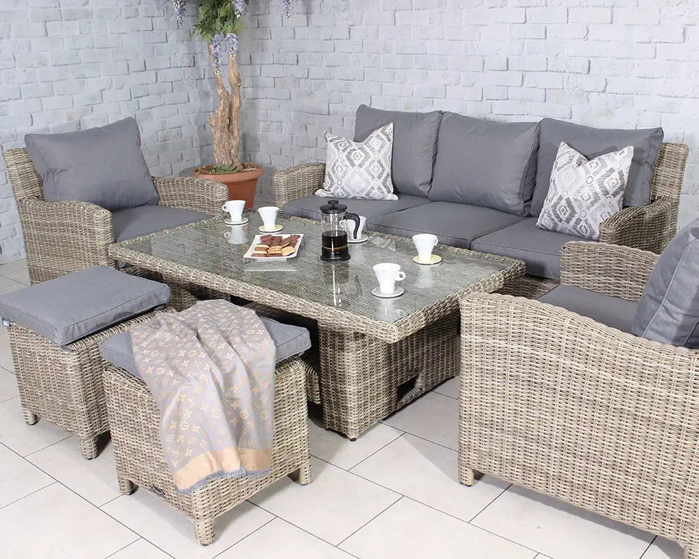 Wentworth 7 Seater Sofa Dining Set