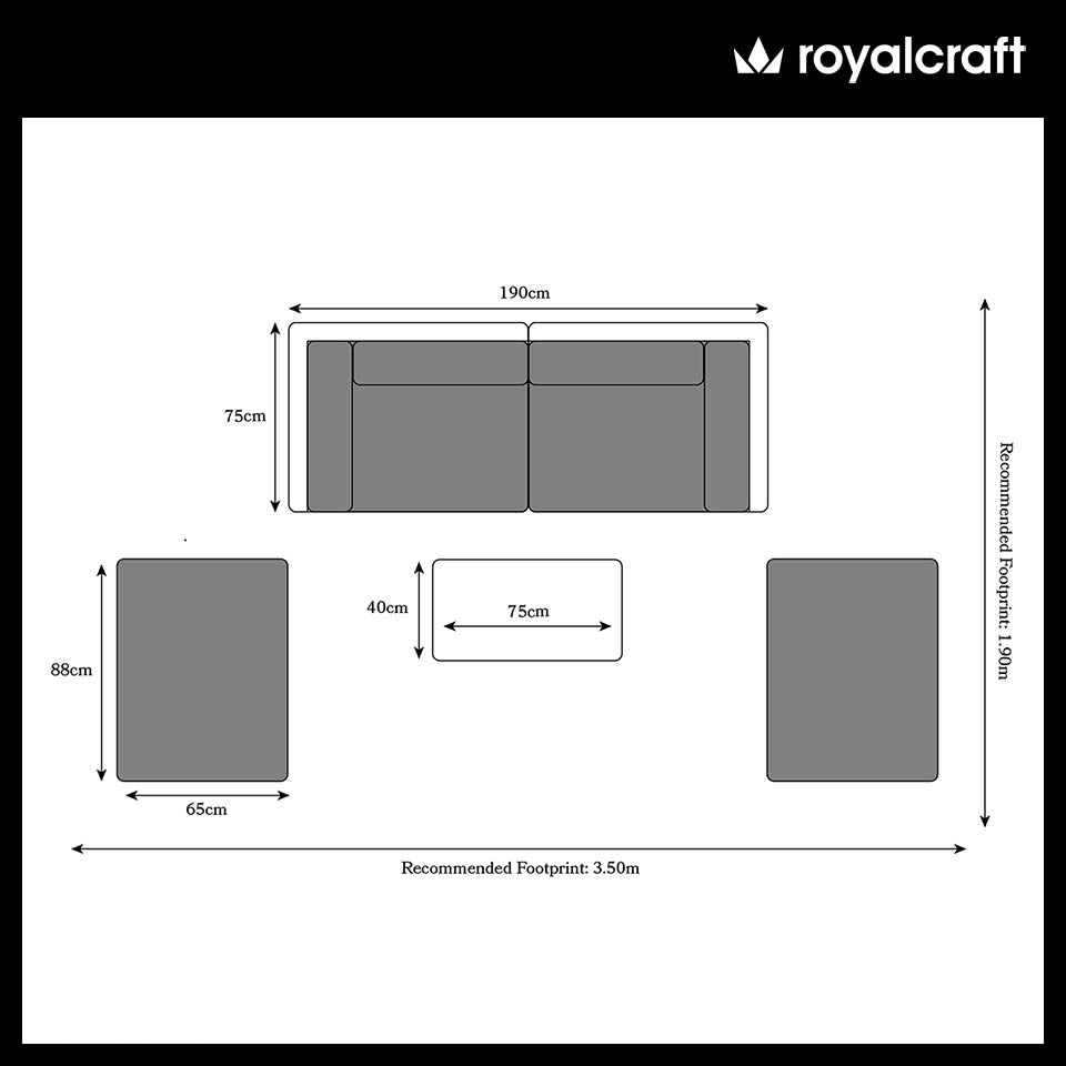 Wentworth 4 Seater Relaxer Set