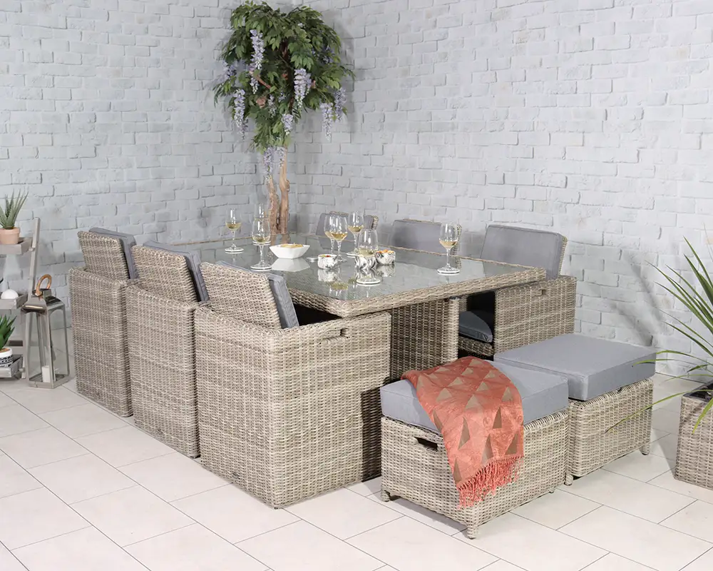 Wentworth 10 Seater Rectangular Cube Set