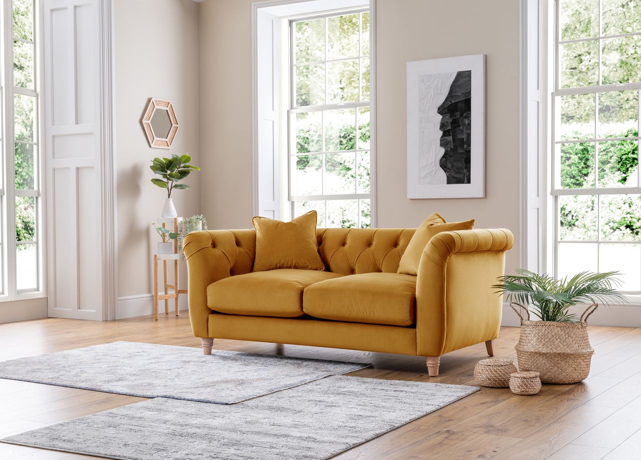 Canterbury Velvet Sofa