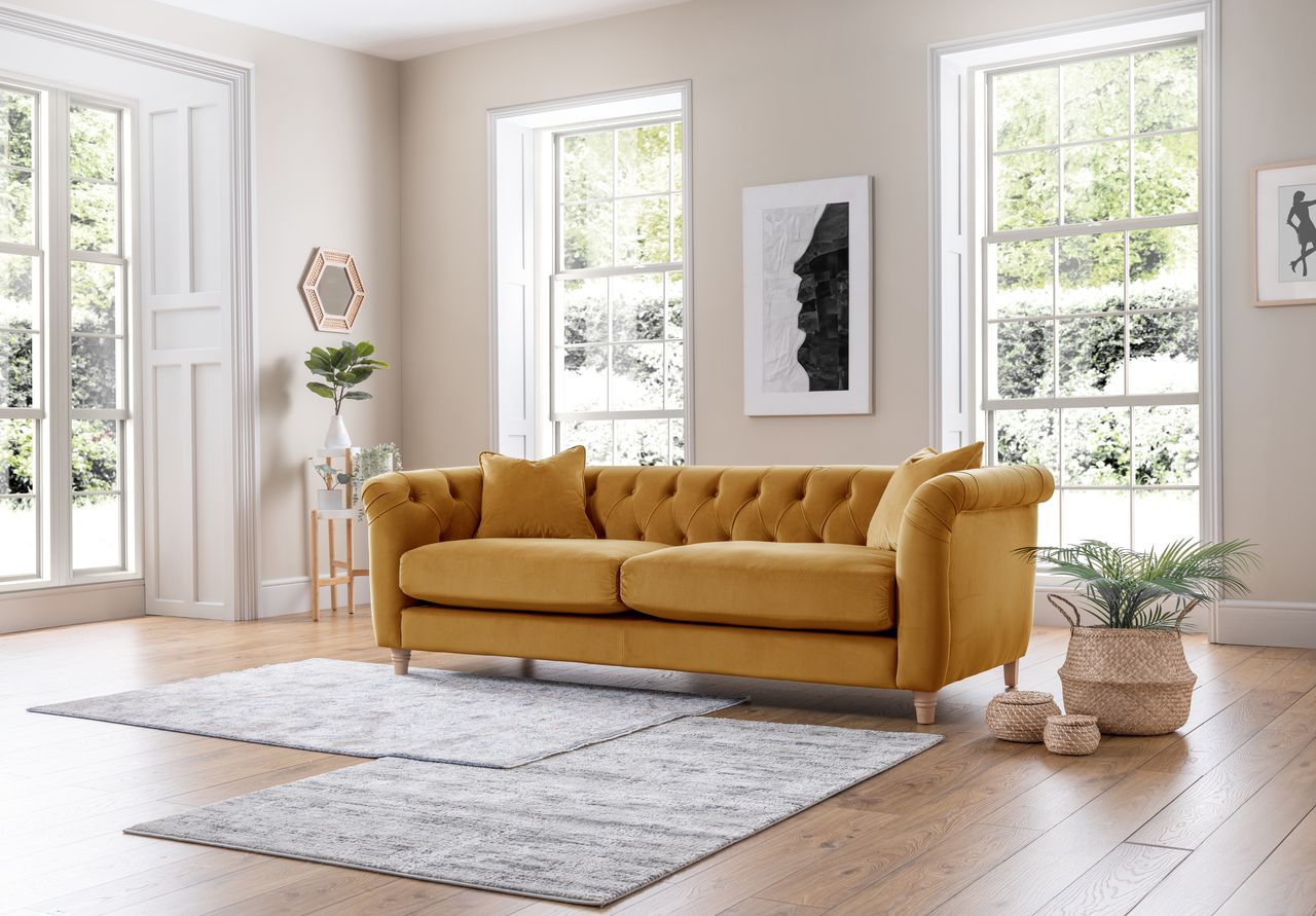 Canterbury Velvet Sofa