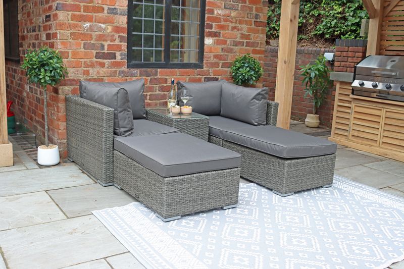 Paris 4 Seater 5pc Multi Setting Relaxer Set