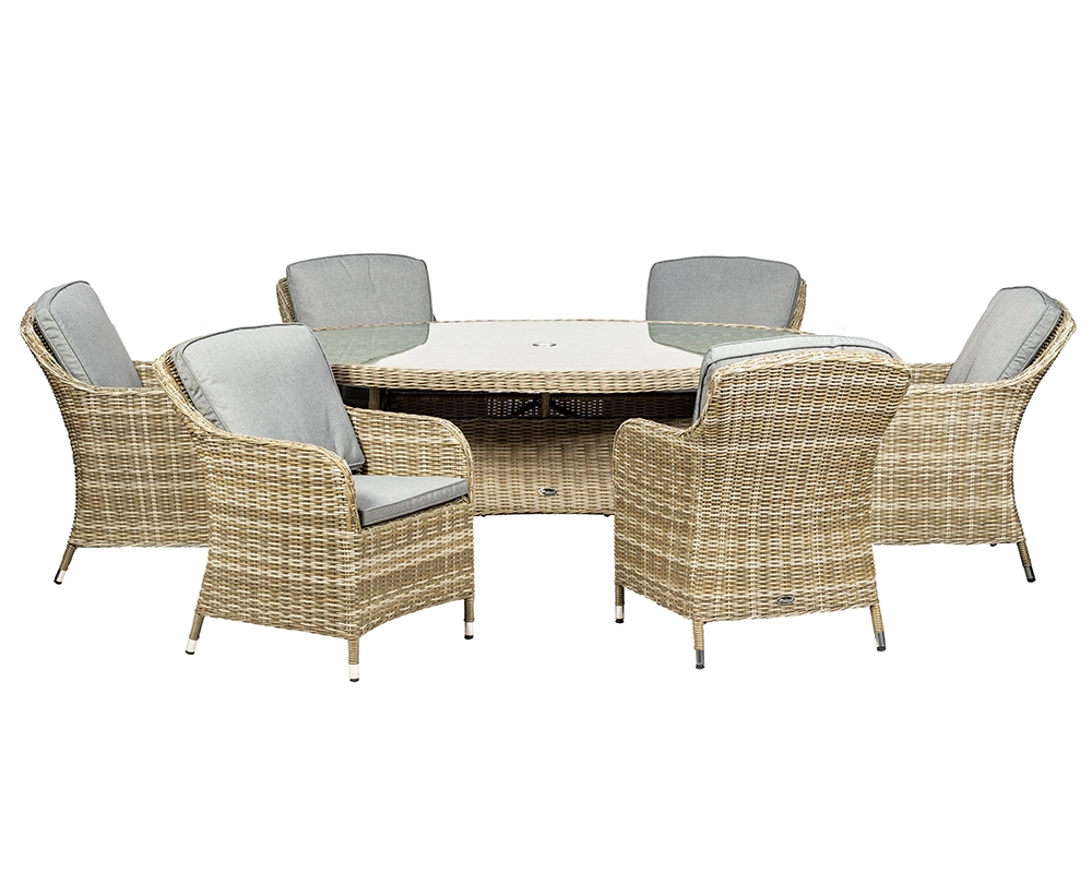 Wentworth 6 Seater Ellipse Imperial Dining Set