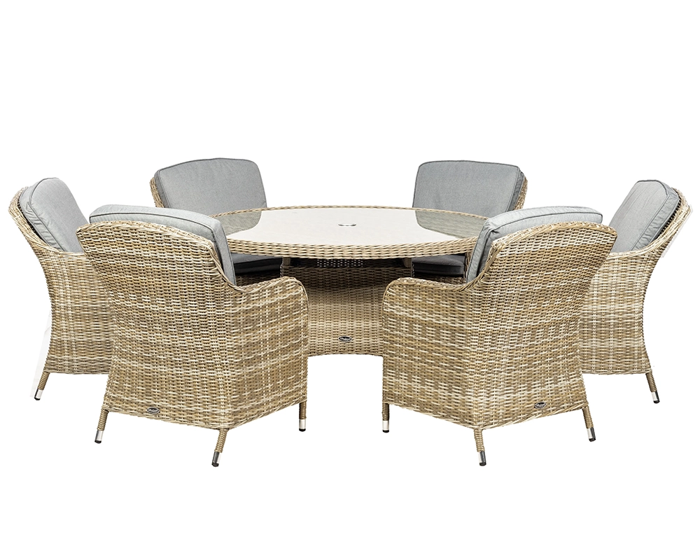 Wentworth 6 Seater Round Imperial Dining Set
