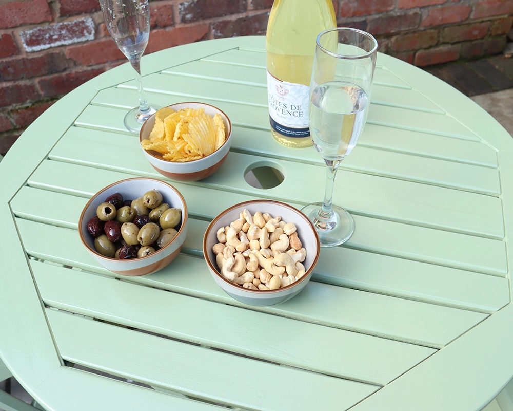 Porto Green Folding Bistro Set