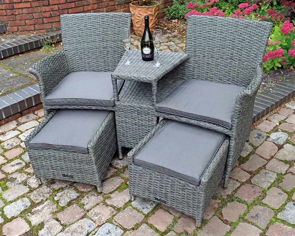 Paris Fixed Companion Set & footstools